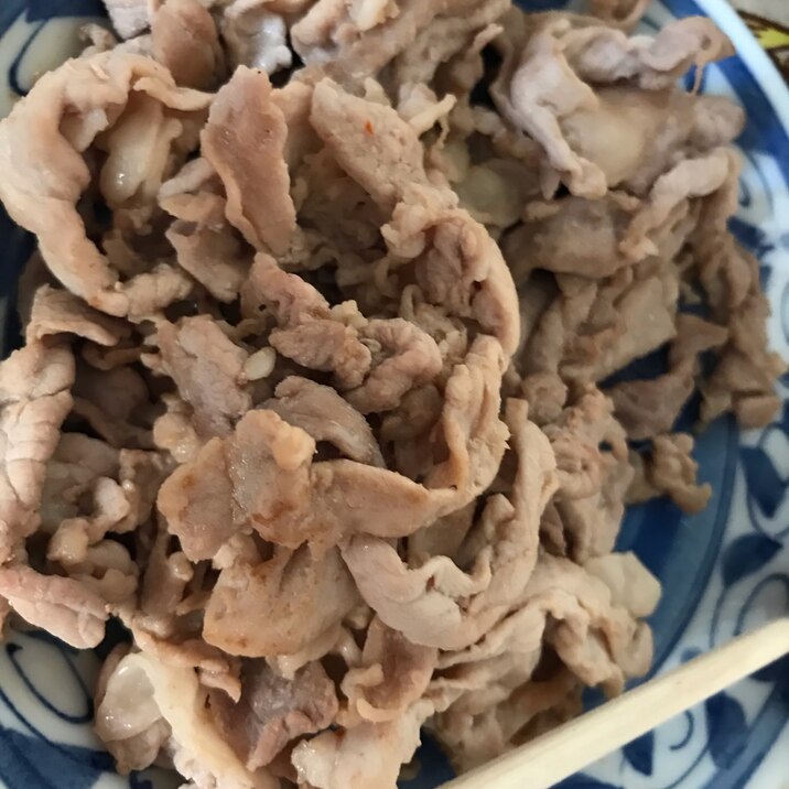 シンプル★豚肉の薄味タレ炒め